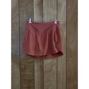 Athleta Run With It 16” Skort XS Rose Clay Pink Built-In Shorts Activewear *Flaw